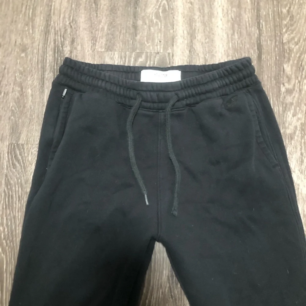 Hollister Black Joggers with Zipper Pockets & Embroidered Logo - Size S